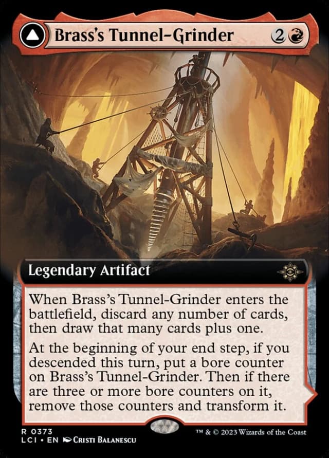 Brass's Tunnel-Grinder // Tecutlan, the Searing Rift image
