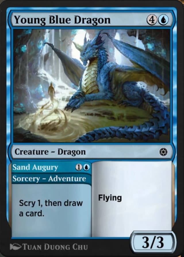 Young Blue Dragon // Sand Augury image