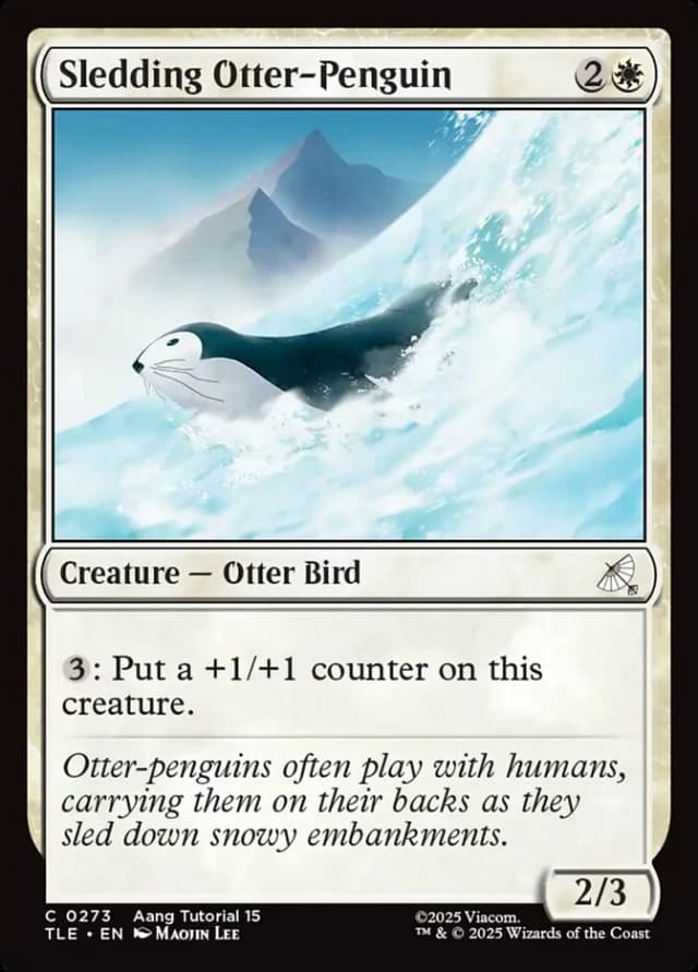 Sledding Otter-Penguin image