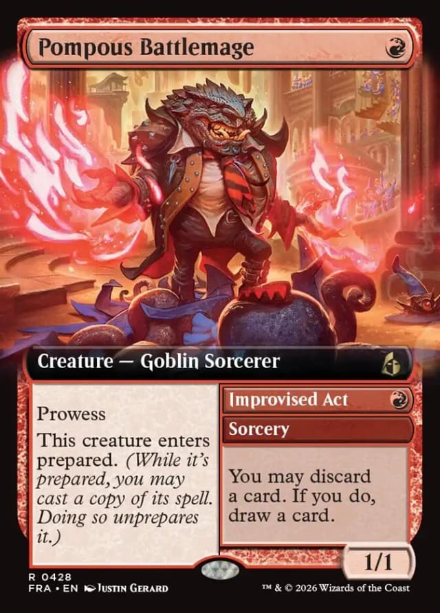 Pompous Battlemage // Improvised Act image