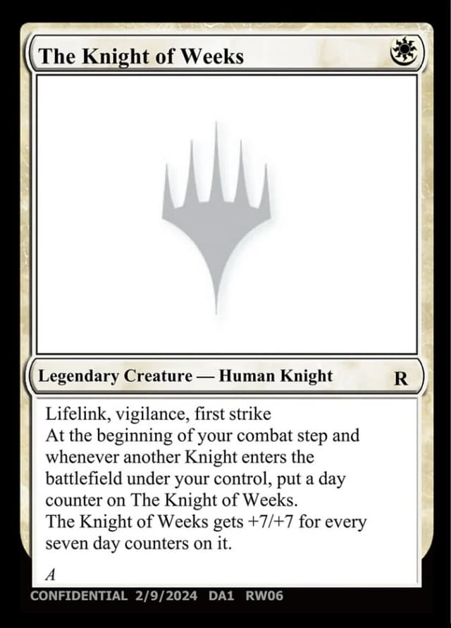 The Knight of Weeks image
