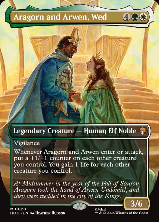 Aragorn and Arwen, Wed image