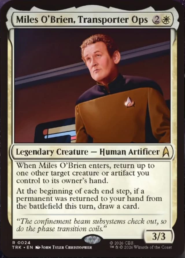 Miles O'Brien, Transporter Ops image