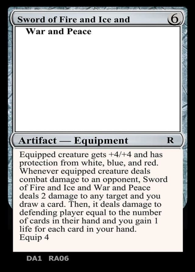 Sword of Fire and Ice and War and Peace image