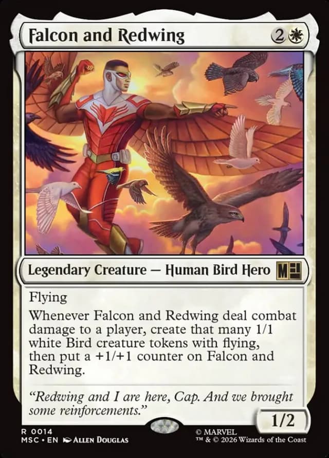 Falcon and Redwing image