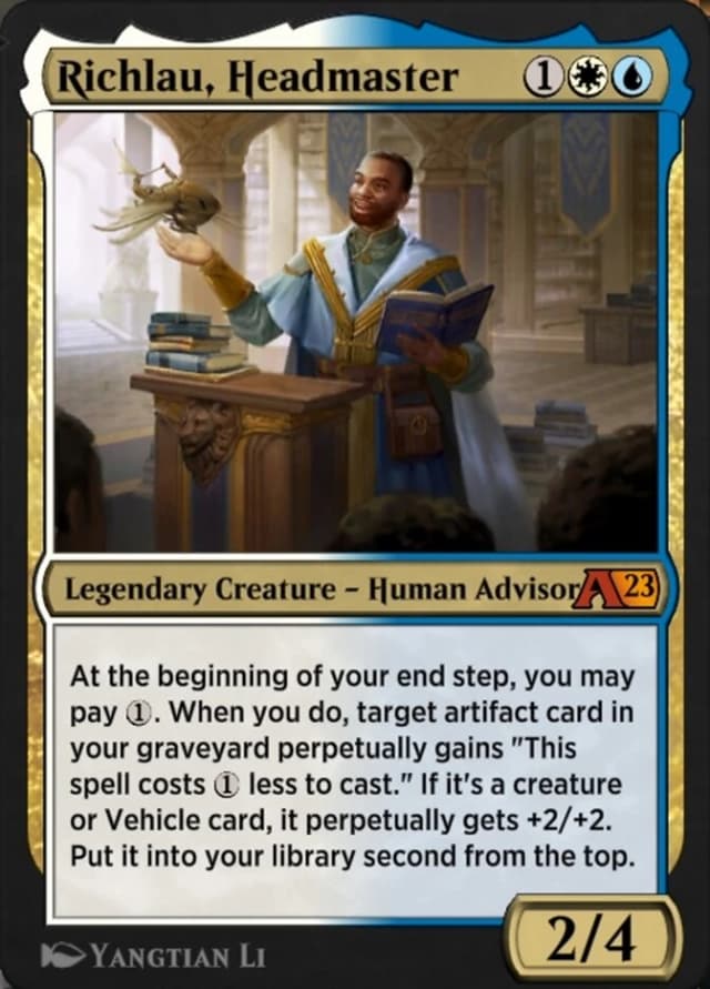 Richlau, Headmaster image