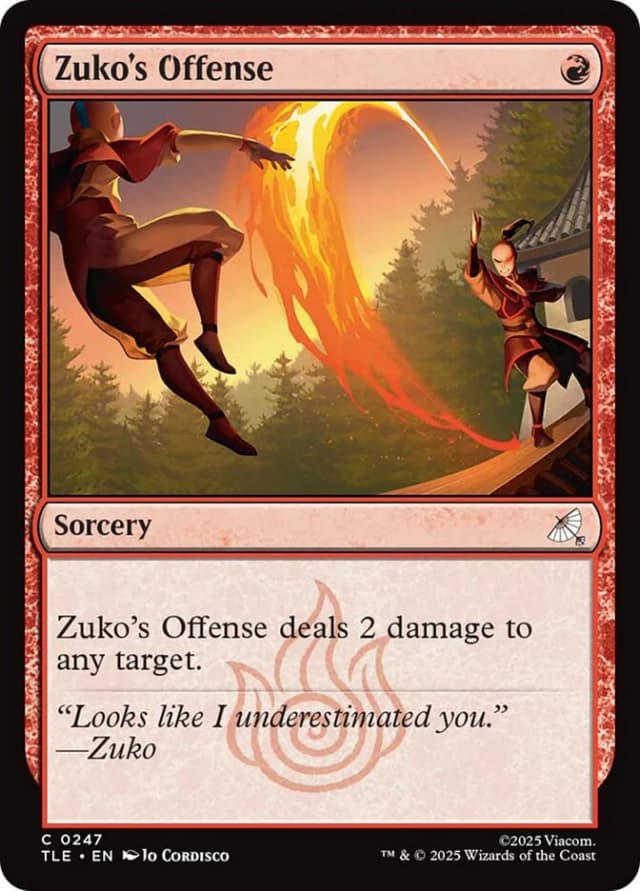 Zuko's Offense image