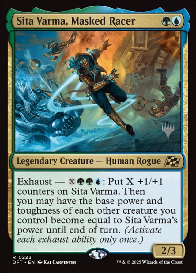 Sita Varma, Masked Racer image