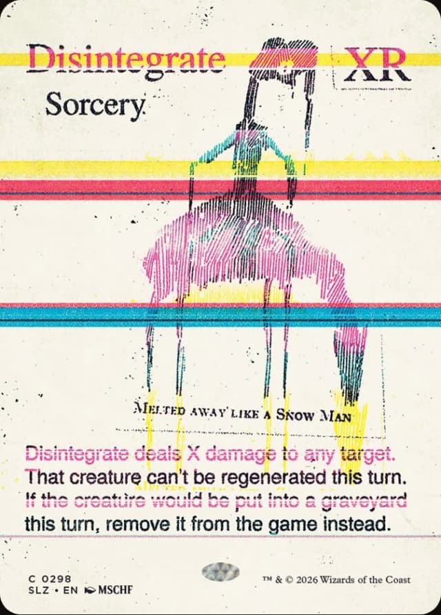Disintegrate image