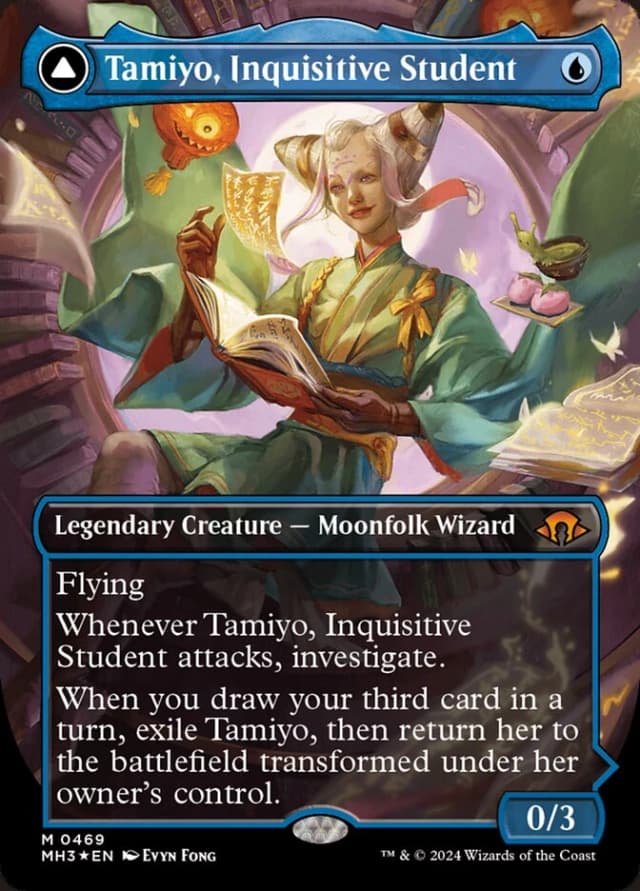 Tamiyo, Inquisitive Student // Tamiyo, Seasoned Scholar image