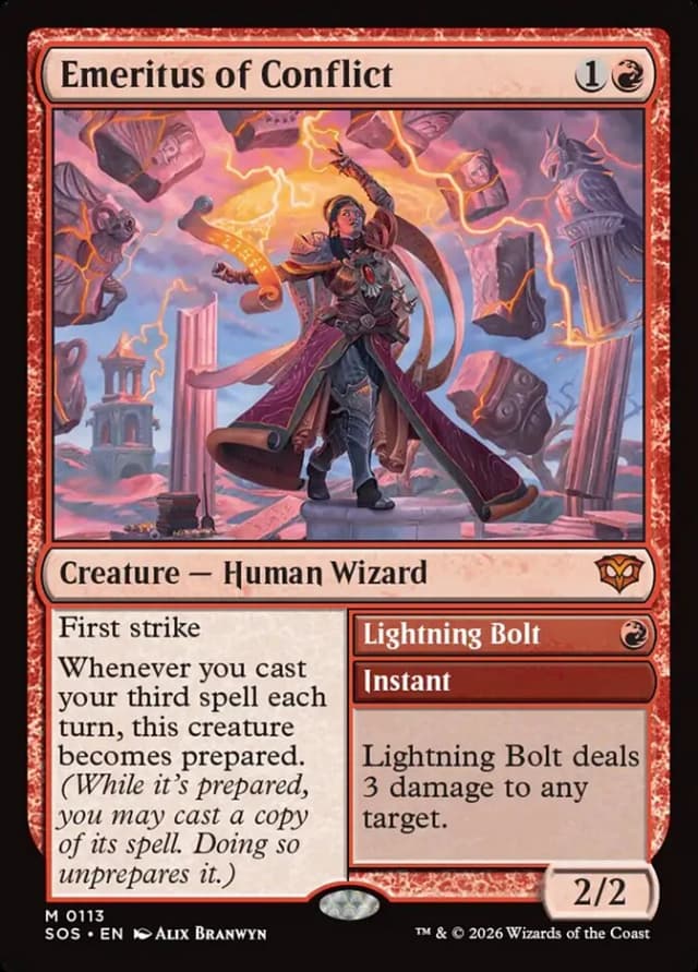 Emeritus of Conflict // Lightning Bolt image