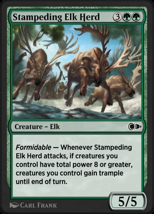 Stampeding Elk Herd image