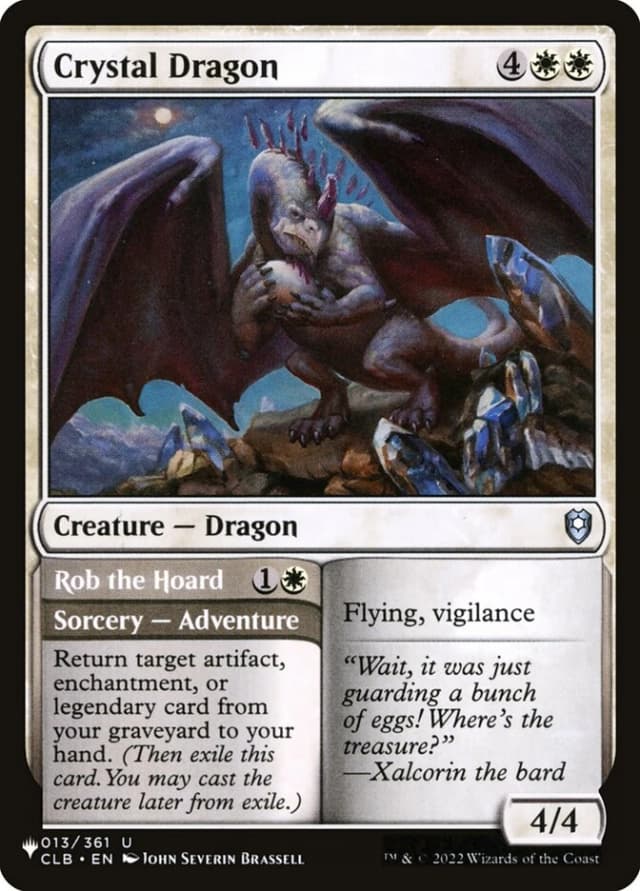Crystal Dragon // Rob the Hoard image