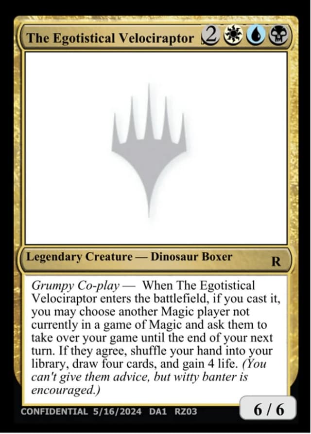 The Egotistical Velociraptor image