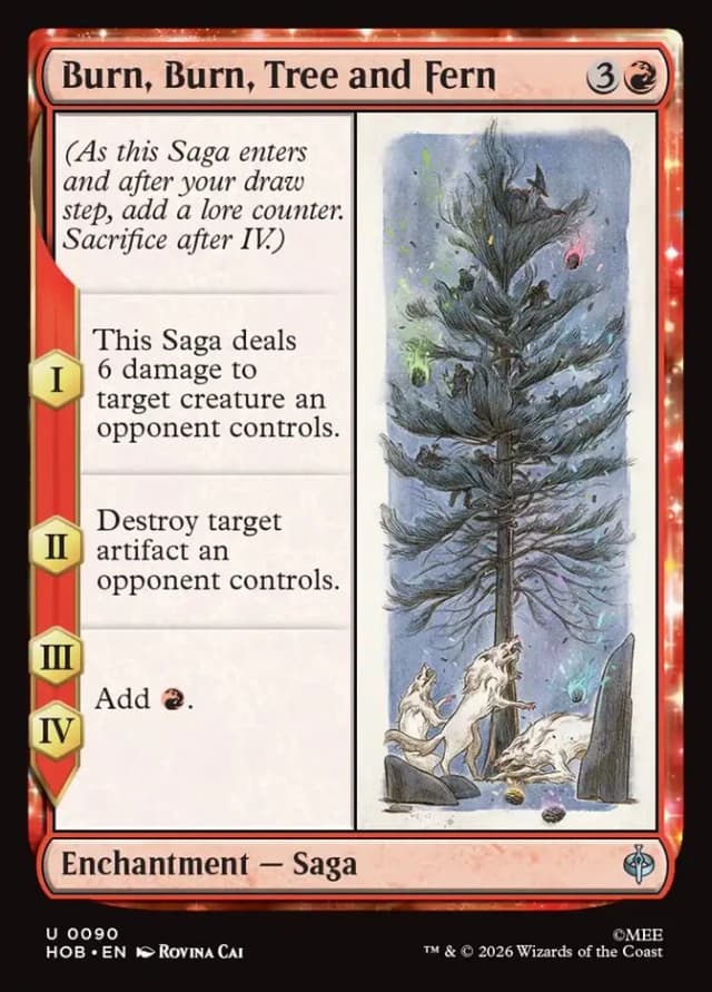 Burn, Burn, Tree and Fern image