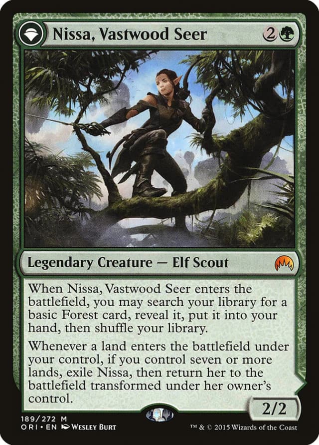 Nissa, Vastwood Seer // Nissa, Sage Animist image